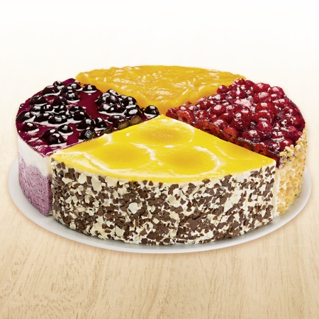 Fruchttorten Mischkarton 4-fach sortiert 2300g
