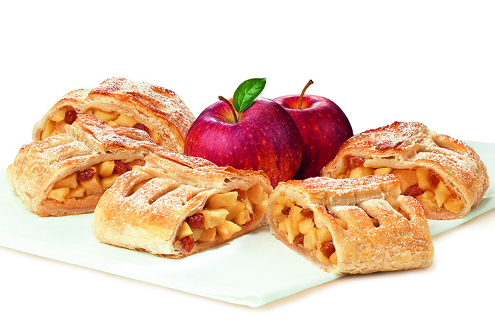 Apfelstrudel Schnitten aus Blätterteig 110g