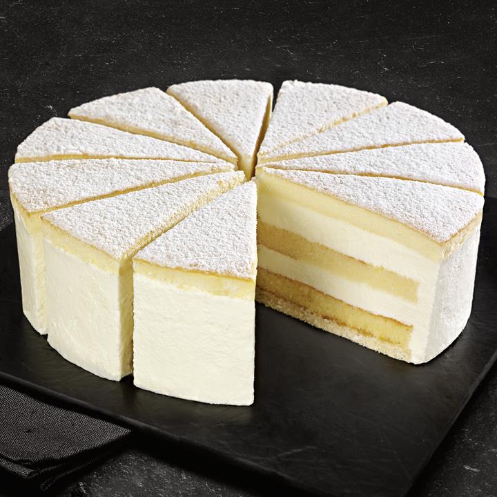 UNSERE PRACHTSTÜCKE CLASSICS Käse Sahne Torte vorgeschnitten 1650g