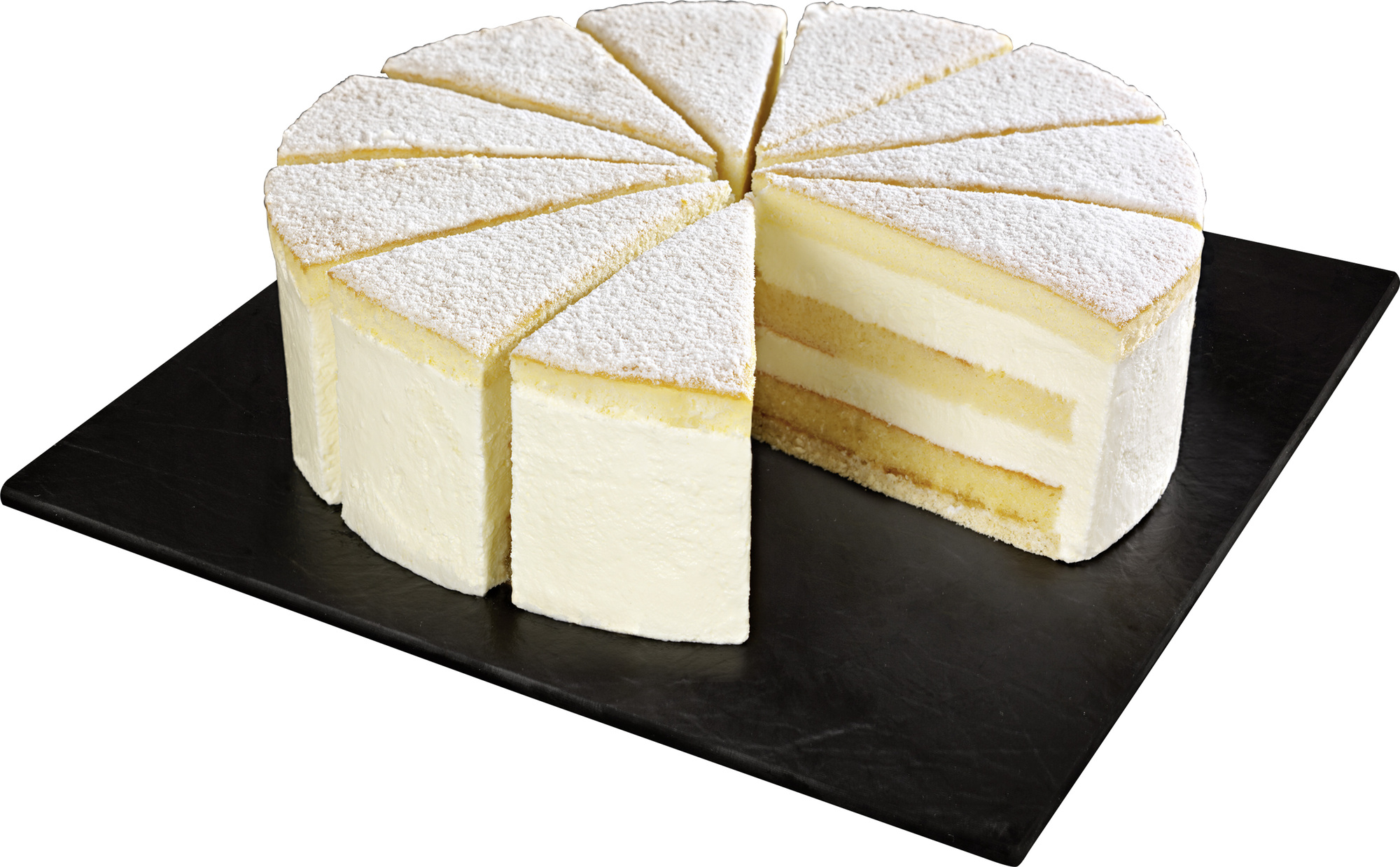 UNSERE PRACHTSTÜCKE CLASSICS Käse Sahne Torte vorgeschnitten 1650g
