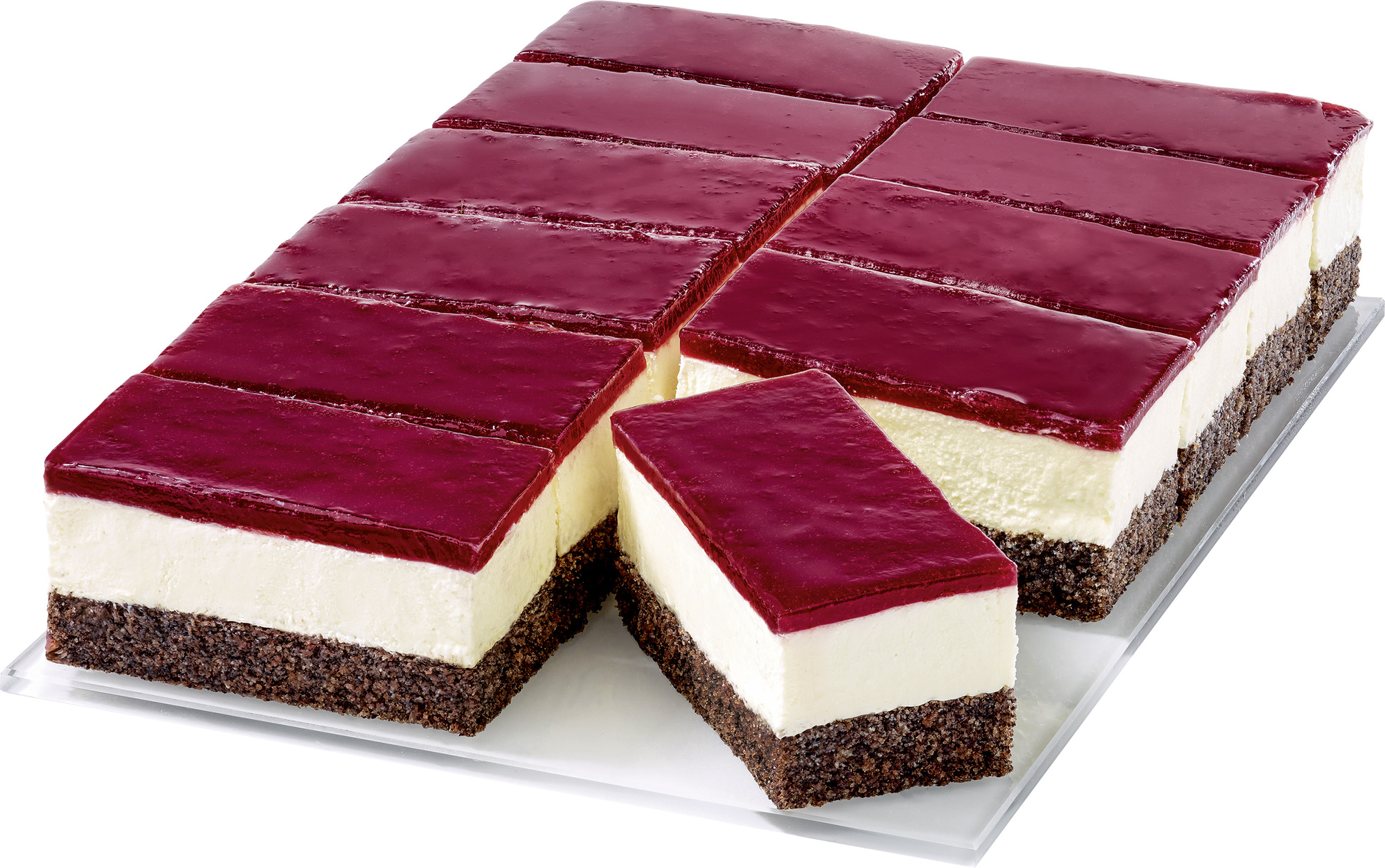 Mohn-Himbeer-Schnitte 1950g