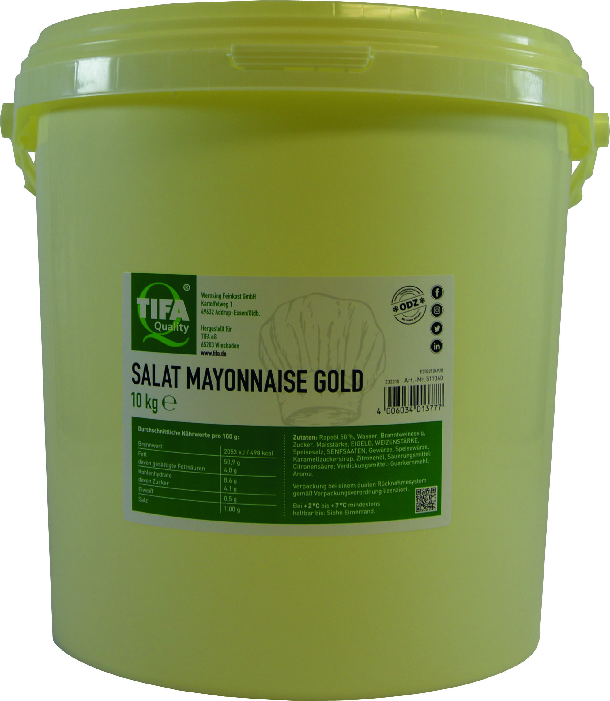 Salatmayonnaise Gold 10kg