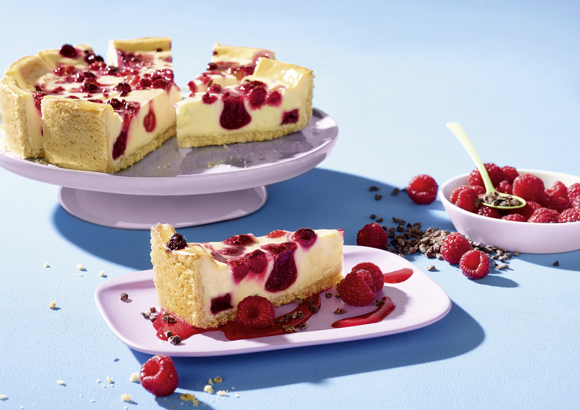 Plant. Creamy Raspb. veg. Cheesecake 1575g
