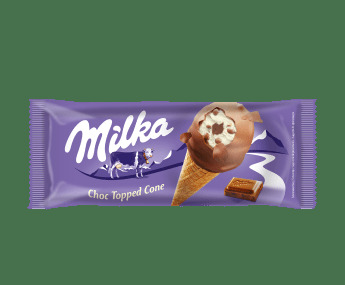 Milka Choc Topped Cone Eis 110 ml