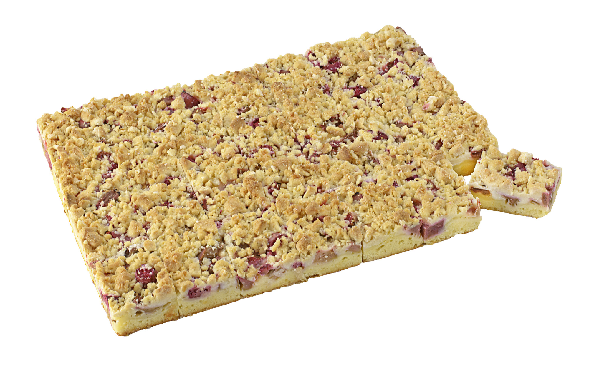 Rhabarberkuchen mit Vanillecreme 2200g