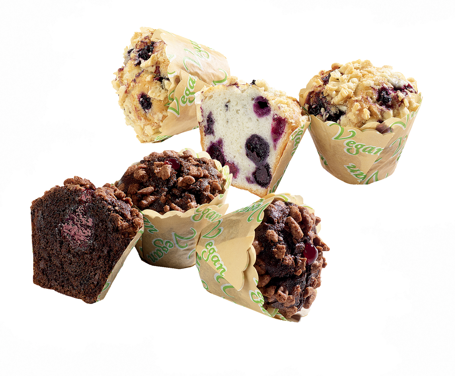 Vegane Muffin Box 2-fach sortiert á 90g