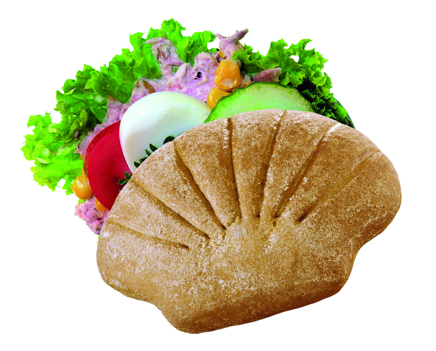 Muschelbrötchen dunkel 80g