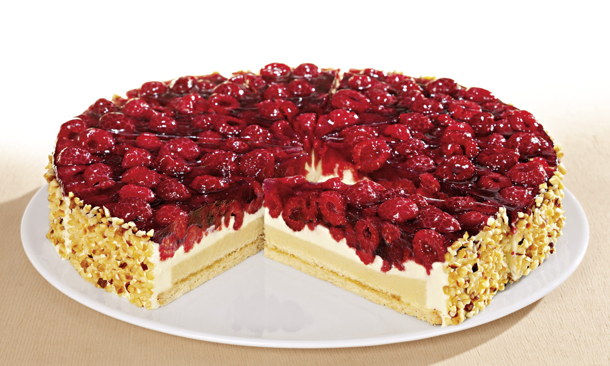 Himbeerkuchen vorgeschnitten 1500g