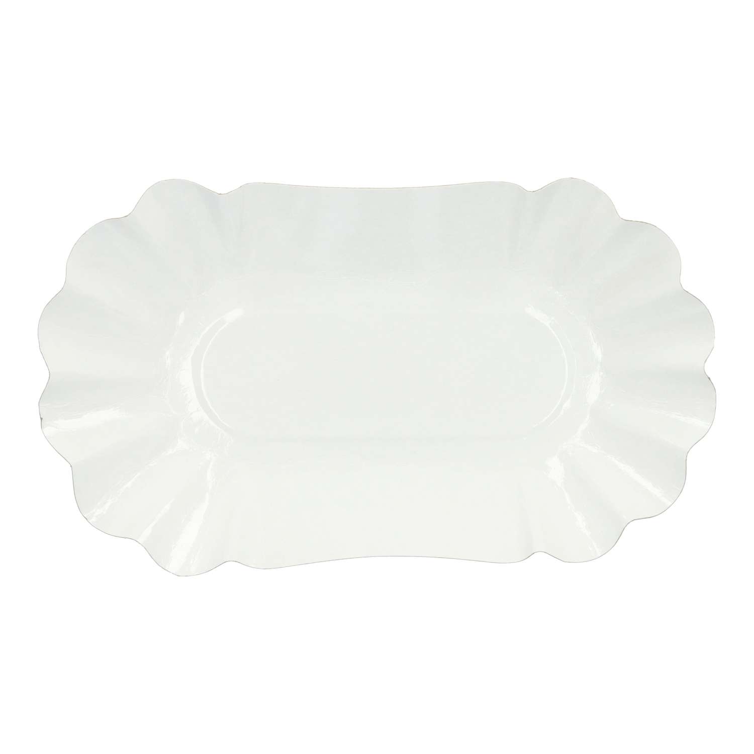 Pappschale oval aus Papier/PE Beschichtung 250Stk