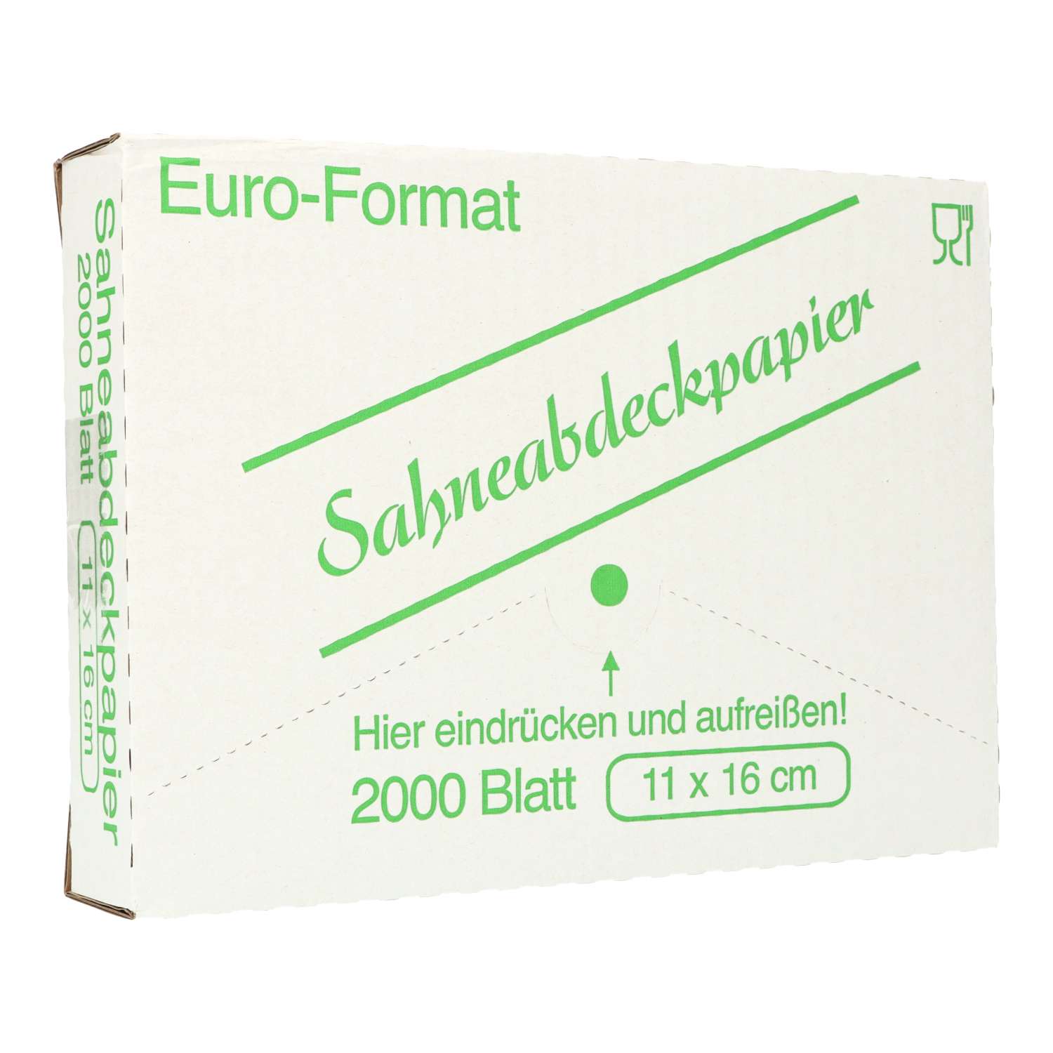 Sahneabdeckpapier weiß