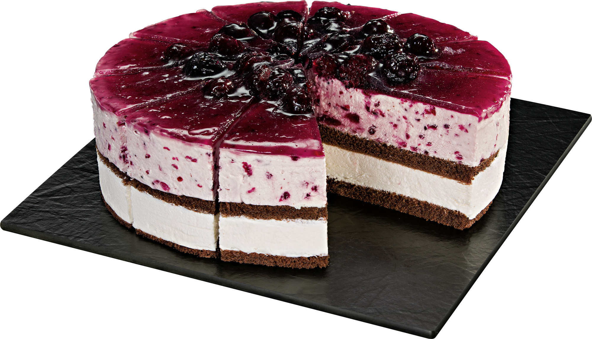 UNSERE PRACHTSTÜCKE CLASSICS Brombeer-Limetten-Torte vorgeschnitten 2050g