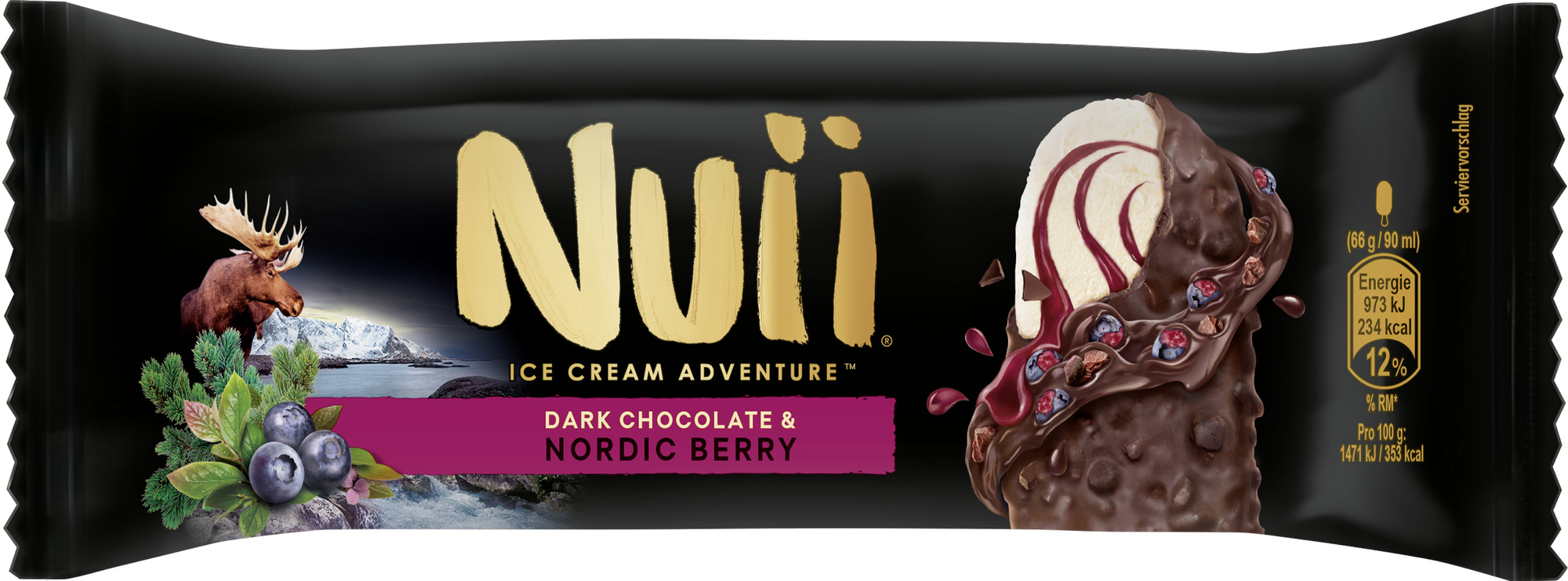 Nuii Dark Chocolate & Nordic Berry Eis 90ml